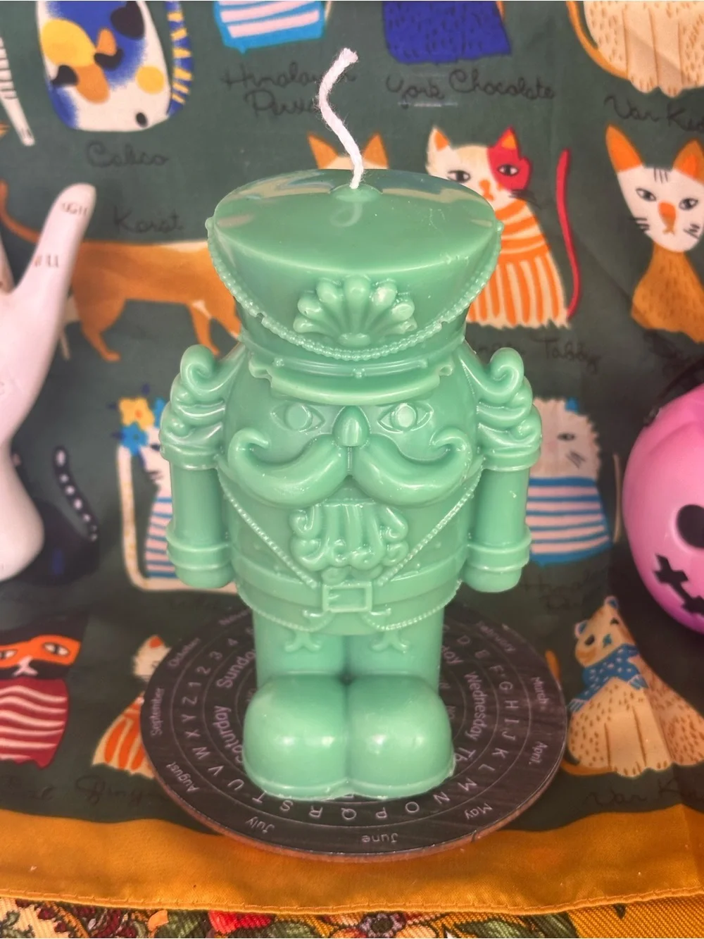 Green Nutcracker Candle